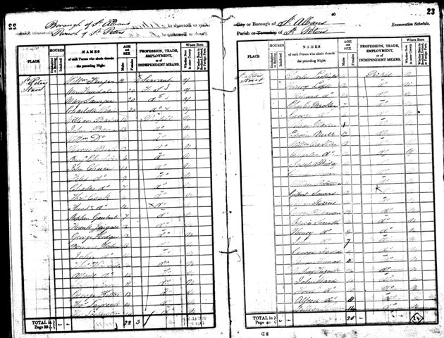1841 census stephen gaubert