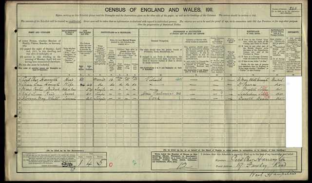 1911 census fawley ret