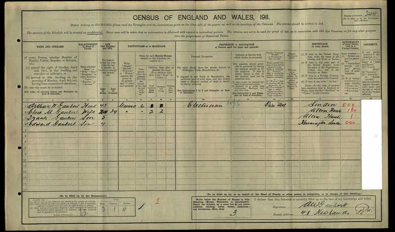 1911 census 48 newlands