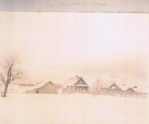 houses in snow dec 1900