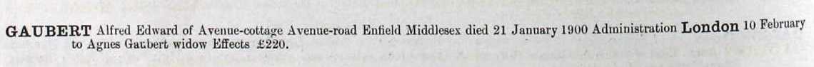 alfred edward admin 1900
